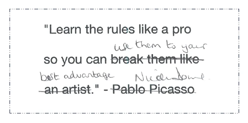 Picasso Quote